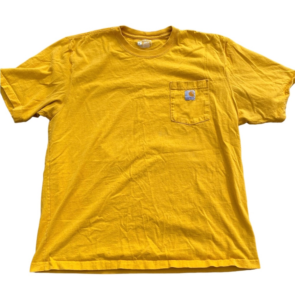 Carhartt cotton t shirt gold mustard yellow size XL